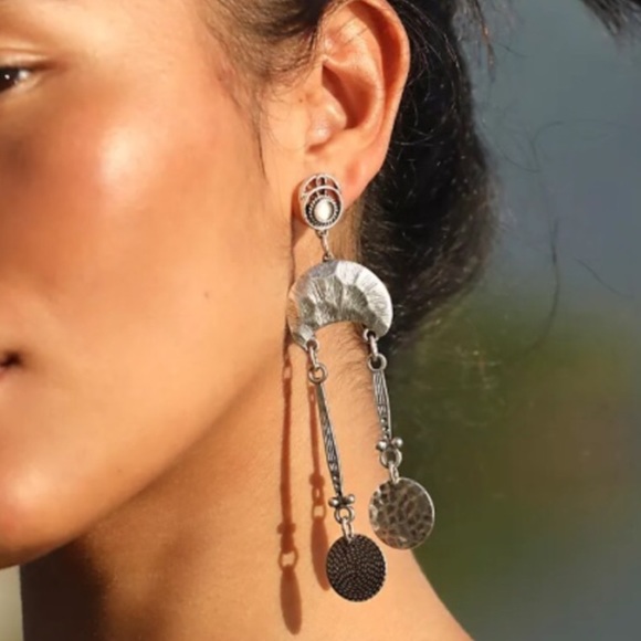 NEW Free People Back to Brooklyn earrings - Picture 2 of 8